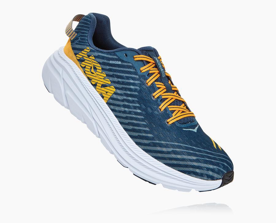 Hoka One One Mens Running Shoes - Rincon - Navy/White - YRMD53018